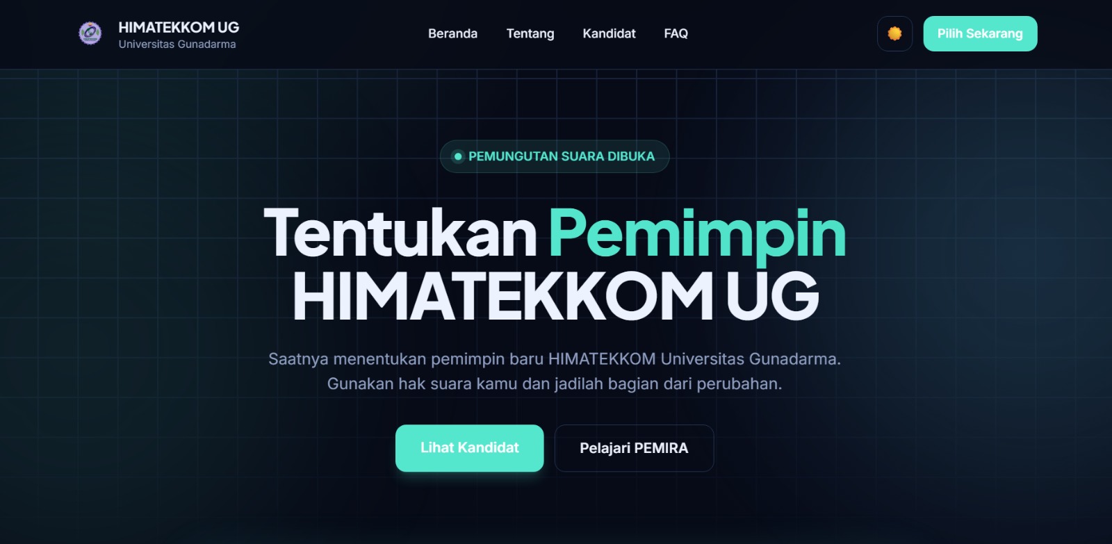 Website Pemira HIMATEKKOM